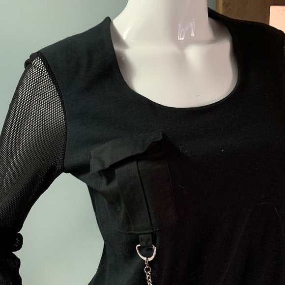 cyc small top mesh sleeves black - Picture 3 of 5